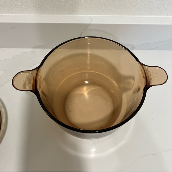 Visions 3.5L Amber Kitchen Cookware Stock Pot w/ Lid - Picture 9 of 16